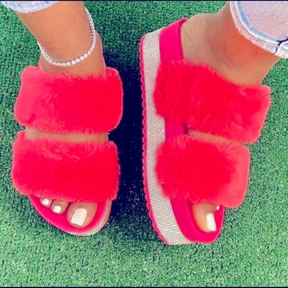 Sandals furry sandals